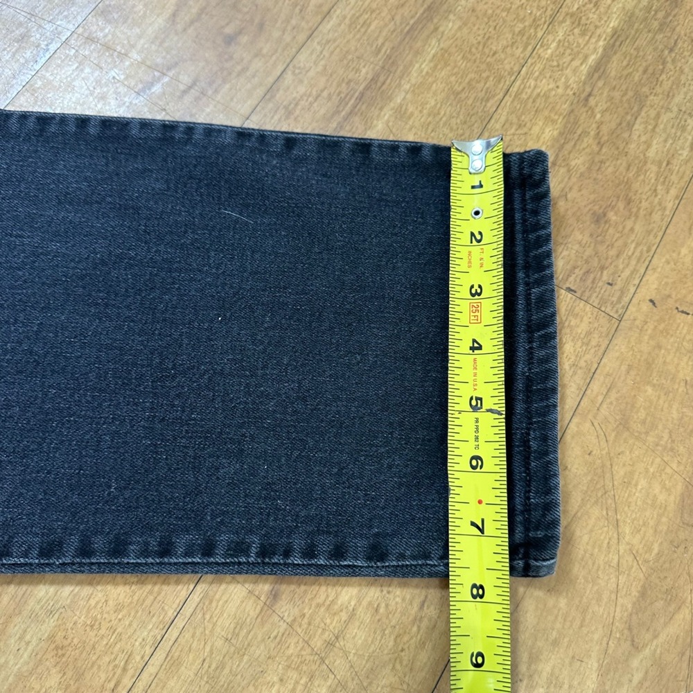 Lee Jeans Women's Size 14 Tall Black Wash Relaxed Fit Straight Leg Mid Rise - Picture 8 of 8